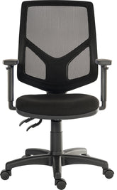 Teknik Office Vanguard Twin Lever Mesh Back Executive Task Operator Office Chair With Height Adjustable Arms Black - 6998/0280 DD